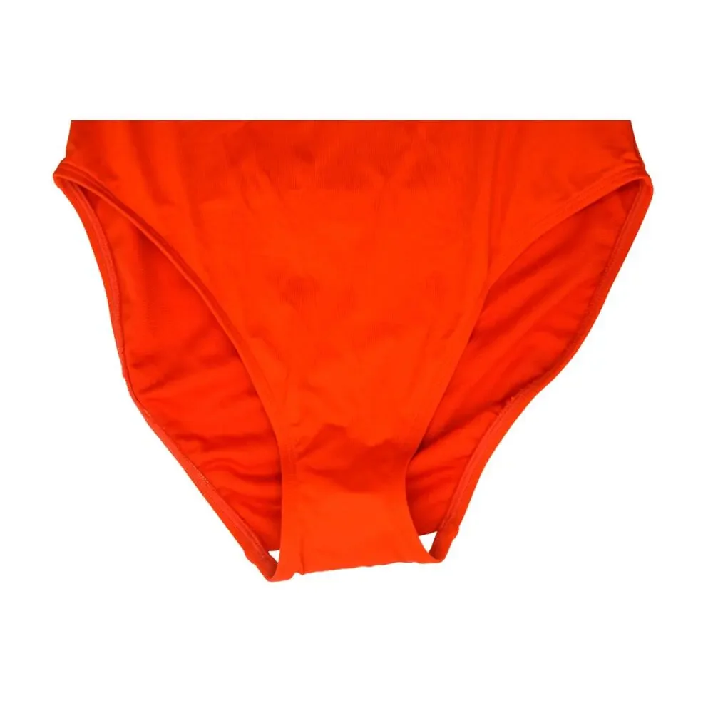 Lauren Ralph Lauren Women's One-Shoulder Swimsuit In Papaya